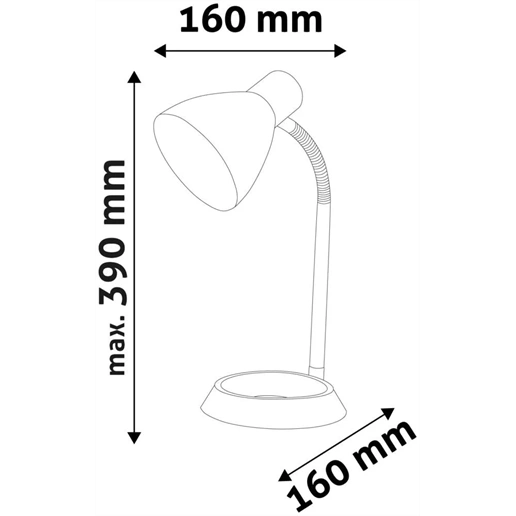 Avide BASIC O TALPÚ+ 4W LED asztali lámpa