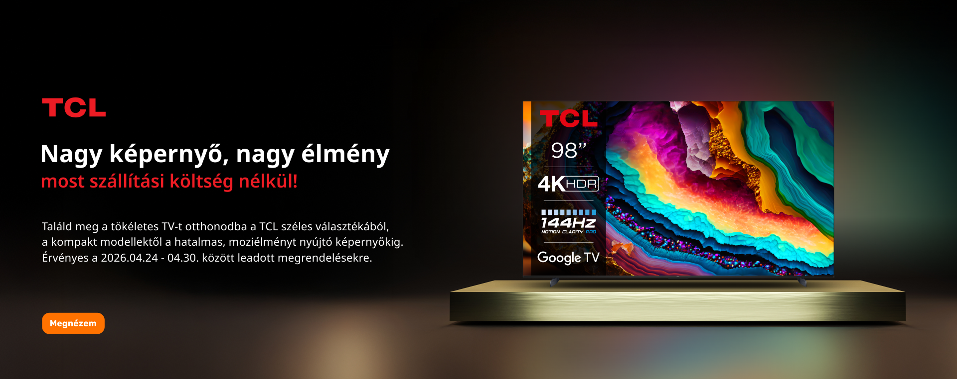 TCL TV ingyen szállítás