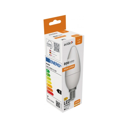 Avide ABC14NW-6.5W LED Candle izzó 6.5W E14 NW