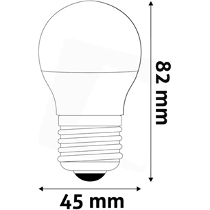 Avide ABMG27WW-2.5W LED globe izzó, mini