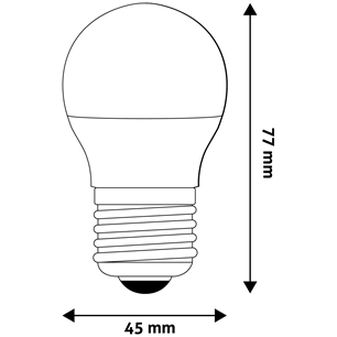 Avide ABMG27WW-6.5W LED Globe Mini izzó G45 6.5W E27 WW