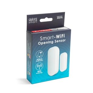 Delight Smart 55376 Wi-Fi-s nyitásérzékelő, 2 x AAA, öntapadós