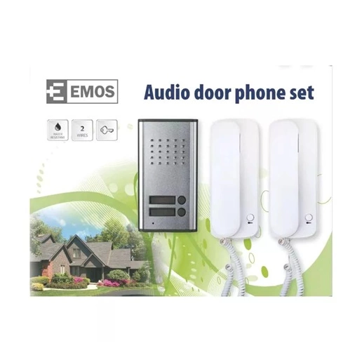 Emos H1086 kétlakásos audio kaputelefon
