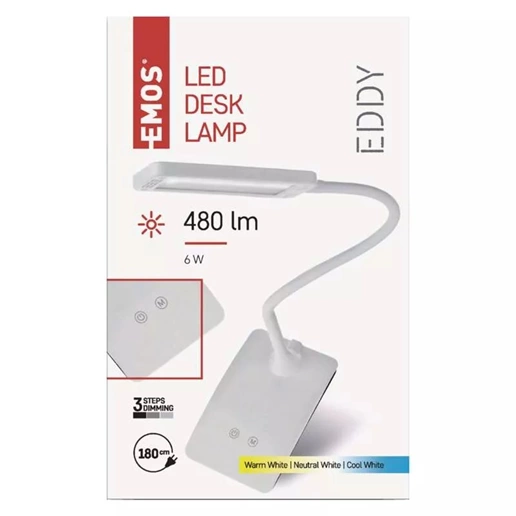 Emos Z7599W Eddy LED asztali lámpa, fehér