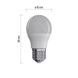 Emos ZQ1131 LED izzó Classic Mini Globe / E27 / 7,3 W (60 W) / 806 lm / természetes fehér