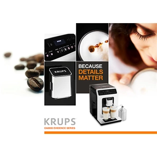 Krups EA891810 Evidence automata kávéfőző, fekete