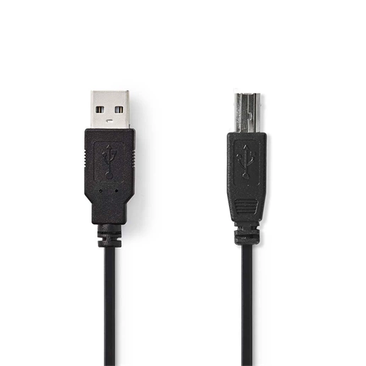 Nedis CCGP60100BK50 USB 2.0 kábel | A dugasz - B dugasz | 5,0 m | fekete