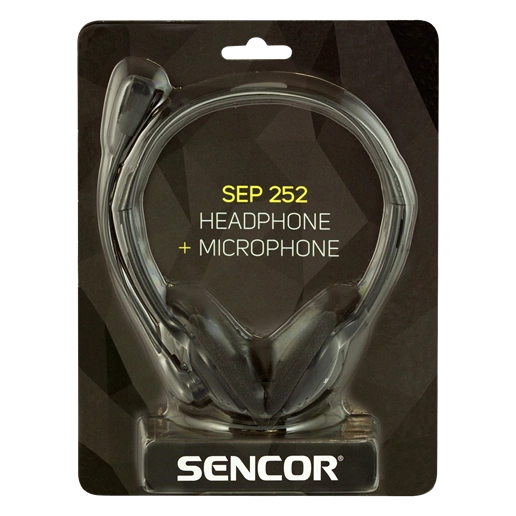 Sencor SEP252 sztereó fejhallgató mikrofonnal