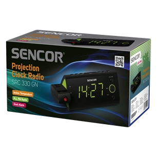 Sencor SRC330GN rádiós ébresztőóra