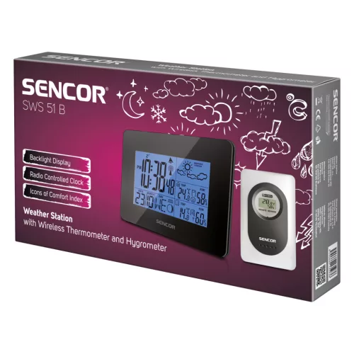Sencor SWS51B időjárás állomás