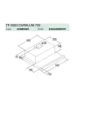 Cata TF-2003/70/D LED duralum teleszkópos páraelszívó ujjlenyomatmentes felülettel