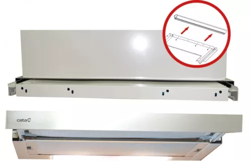 Cata TF-2003/70/D LED duralum teleszkópos páraelszívó ujjlenyomatmentes felülettel