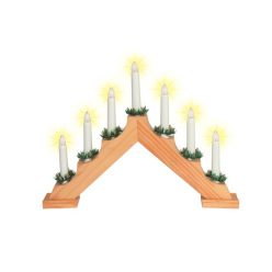 Home by Somogyi KAD 01 ablakív, 7 izzó, fa színű