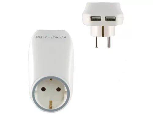 Home by Somogyi NV 2100 USB hálózati aljzat USB töltőaljzatokkal