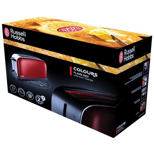 Russell Hobbs 21391-56 Colours Plus + piros hosszúszeletes kenyérpirító