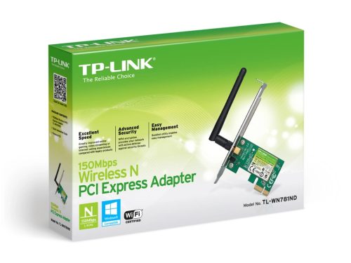Tp-link TL-WN781ND 150Mbps vezeték nélküli N-es PCI Express hálózati kártya