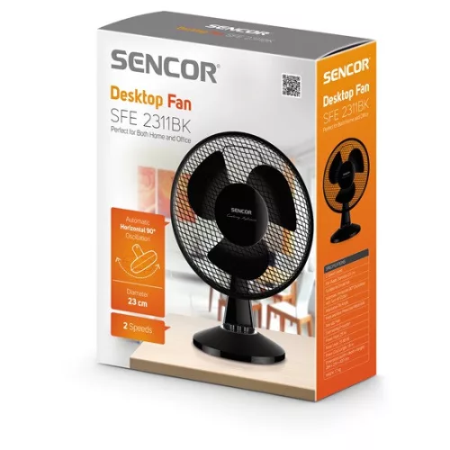 Sencor SFE2311BK asztali ventilátor