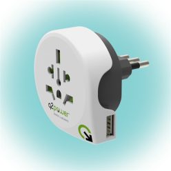   q2power 1.100190 utazóadapter "World to Italy USB"