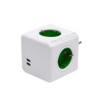 Allocacoc 1202GN/DEOUPC PowerCube Original USB hálózati elosztó, zöld