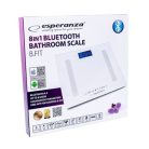 Esperanza B.FIT 8 in1 Bluetooth fürdőszoba mérleg, fehér EBS016W