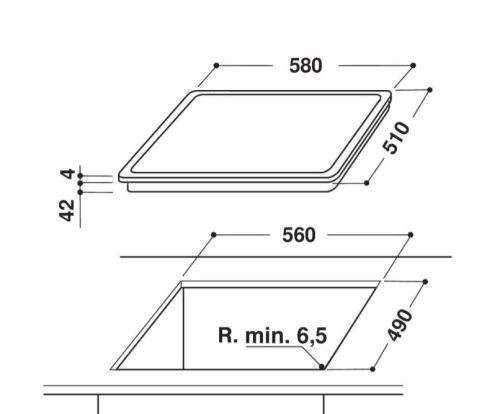Whirlpool AKT8601IX beépíthető üvegkerámia főzőlap