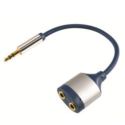   Home by Somogyi AC 16M audió elosztó, 3,5 mm fém sztereó dugó-2x3,5 mm fém sztereó aljzat