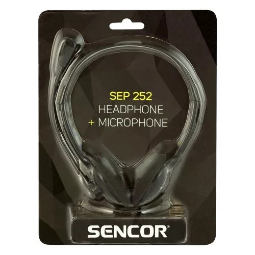 Sencor SEP252 sztereó fejhallgató mikrofonnal