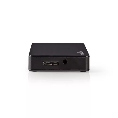 Nedis UHUBU3420BK USB-hub | 4 portos | USB 3.0 ellátású | külön ellátás | 5 Gbps