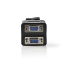 Nedis CCGP59120BK02 VGA kábel | VGA-dugasz - 2 db VGA-aljzat | 0,2 m | fekete