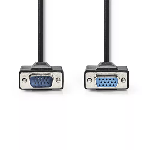 Nedis CCGP59100BK20 VGA kábel | VGA-dugasz - VGA-aljzat | 2,0 m | fekete