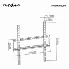 Nedis TVWM1031BK rögzített fali TV-tartókonzol 23-55" méretig