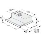Gorenje TH60E3B beépíthető teleszkópos páraelszívó