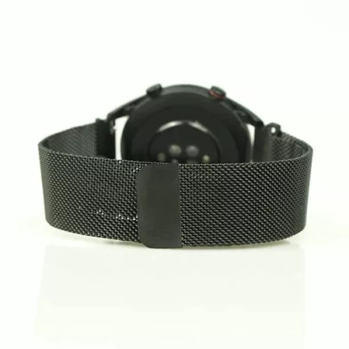 Mybandz 22SKU1633 milánói fém óraszíj / fekete / 22mm