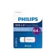 Philips PH668015 Pendrive USB 2.0 64GB Snow Edition fehér-lila