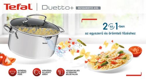 Tefal G7320634 Duetto+ serpenyő 28 cm