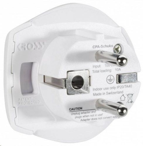 SKROSS 1.500211 utazóadapter, földelt, "world to europe"