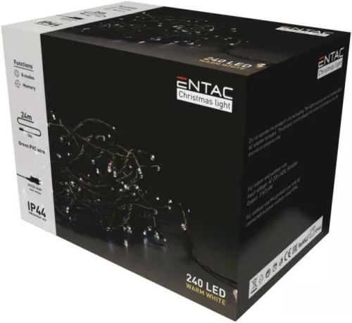 Entac ECL-240-WW karácsonyi fényfüzér 240 LED