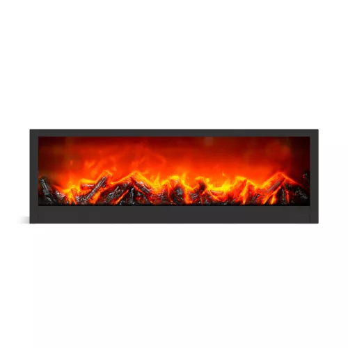 Bewello BW2015 LED-es l látványkandalló lánghatással - elemes / USB-s - 60 x 10 x 20 cm