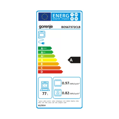 Gorenje BOS67372CLB beépíthető sütő