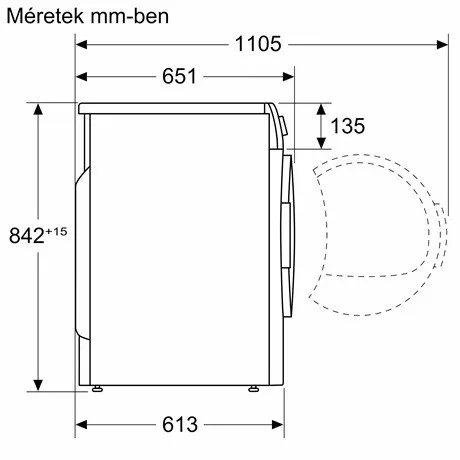 Bosch WQB245A0BY hőszivattyús szárítógép