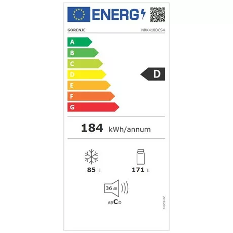 Gorenje NRK418DCS4 alulfagyasztós hűtőszekrény