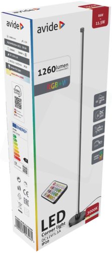 Avide_ABLSBL-CL12W-RGBW_LED_sarok_lampa_digitalis_RGB_W_zene_szenzorral-i605598