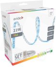 Avide ALSB5050RGBMU40-10M LED szalag bliszter 12V 22W RGB 2x5m Zene vezérlés + IR távirányító