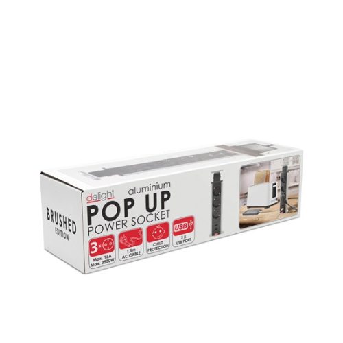 Delight 20430BU rejtett elosztó 3-AS USB-VEL