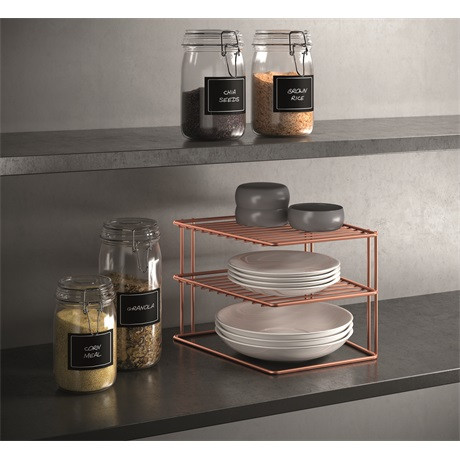 Metaltex MX362402 két emeletes sarok tányértartó