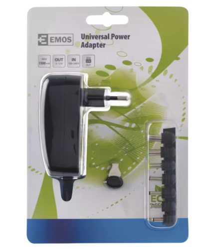 Emos N3112 univerzális töltőadapter 1500mA USB