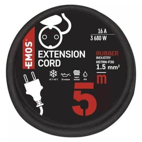 Emos P01805 kültéri hosszabító  M / 1 Aljzat / 250 V / 1,5 MM2