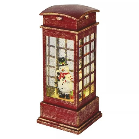 Emos DCLW18 karácsonyi dísz telefonfülke hóemberrel