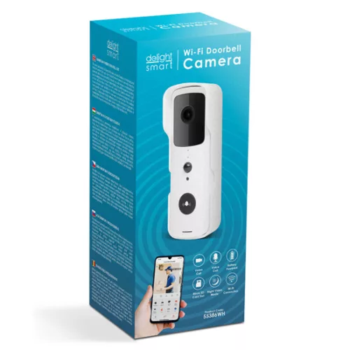 Delight Smart 55386WH Smart Wi-Fi-s videó kaputelefon szett – akkumulátoros