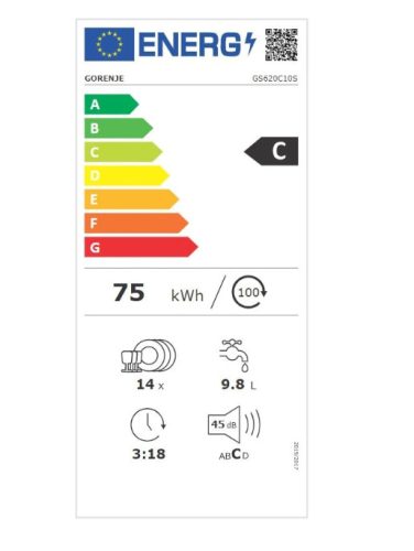 Gorenje GS620C10S TotalDry mosogatógép